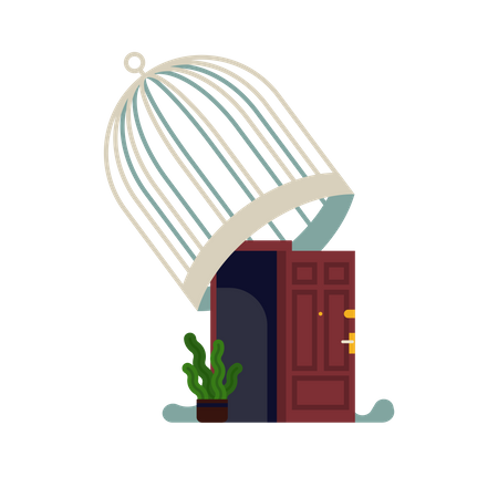 Estado de desbloqueio  Ilustração