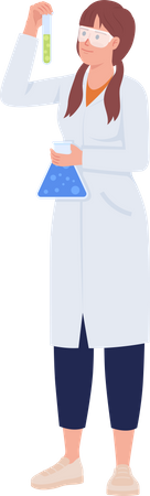 Estagiário de laboratório  Ilustração