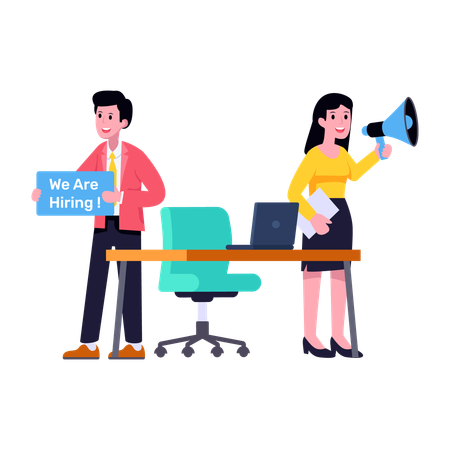 Estamos contratando  Ilustração