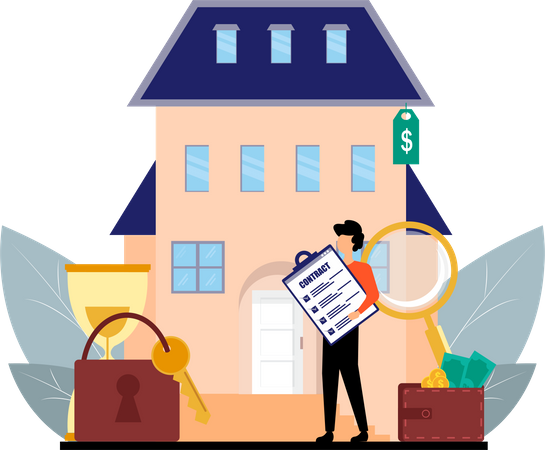 Estate Business  Illustration