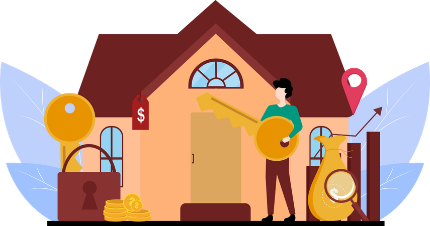 Estate Business  Illustration