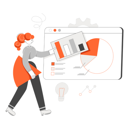 Estatísticas da web  Ilustração