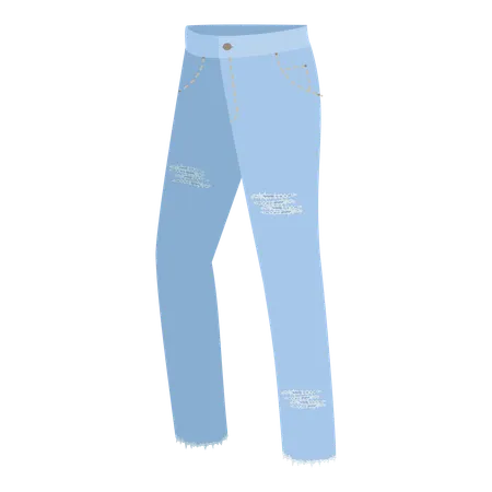 Estilos de jeans  Ilustração