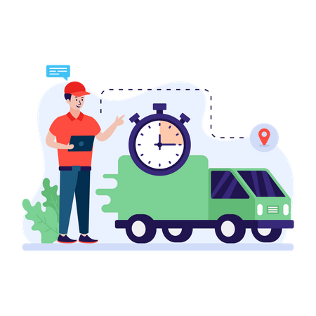Estimated delivery time  Illustration
