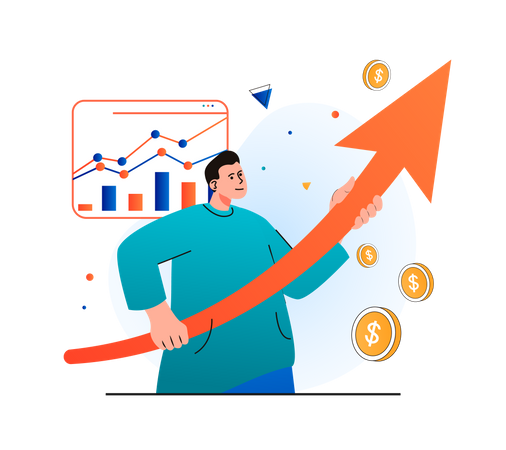 Estrategia de crecimiento empresarial  Ilustración