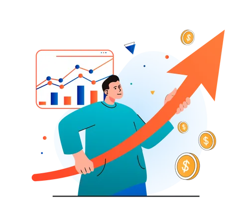 Estrategia de crecimiento empresarial  Ilustración