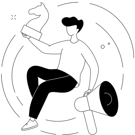 Estratégia de marketing  Illustration