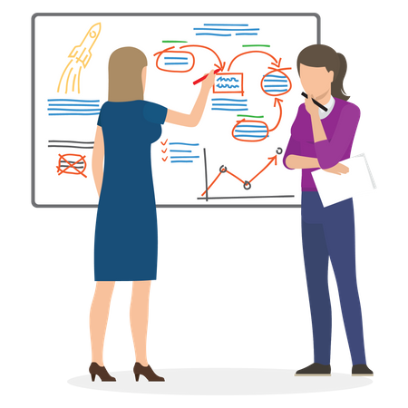 Estrategia de negocios  Illustration