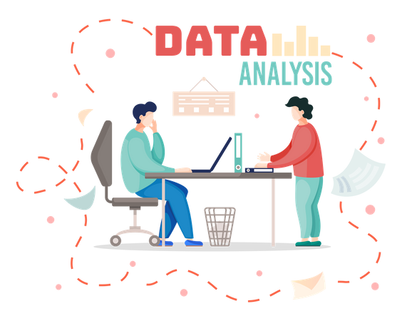 Estrategia de planificación del equipo empresarial  Ilustración