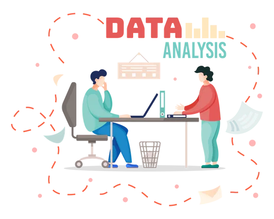 Estrategia de planificación del equipo empresarial  Ilustración