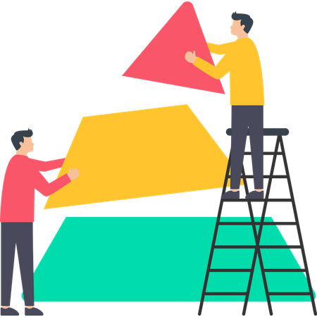 Estrategia de trabajo en equipo  Ilustración