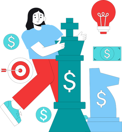Estrategia financiera  Ilustración