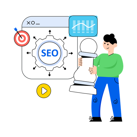 Estrategia SEO  Ilustración