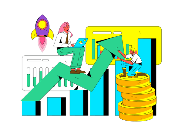 Estrategias de crecimiento empresarial  Ilustración