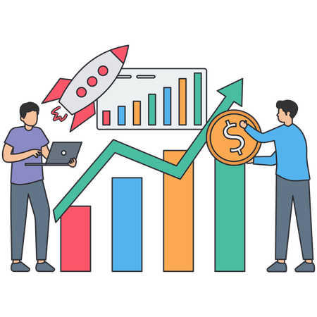 Estrategias de crecimiento empresarial  Ilustración