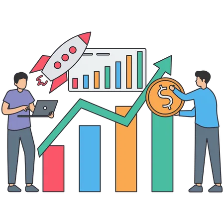 Estrategias de crecimiento empresarial  Ilustración