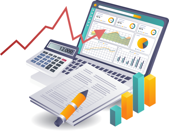 Estratégias para analisar o crescimento dos negócios por meio de investimentos  Ilustração