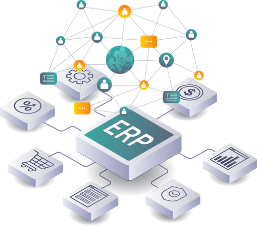 Estratégias para Implementação de ERP na Gestão Empresarial  Ilustração