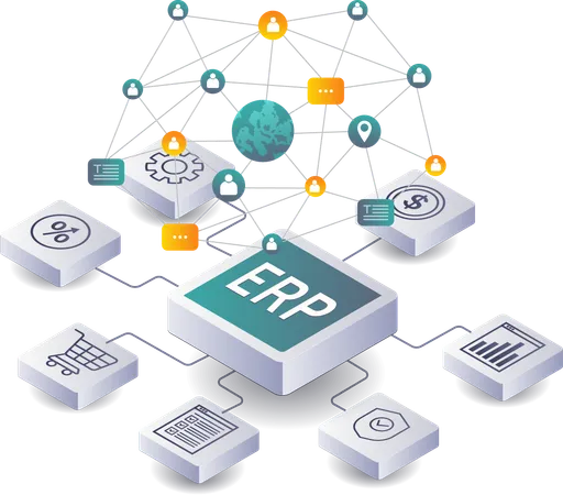 Estratégias para Implementação de ERP na Gestão Empresarial  Ilustração