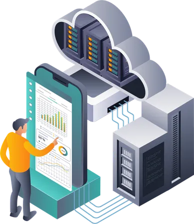 Estrategias para el Mantenimiento Analítico de Servidores en la Nube  Ilustración