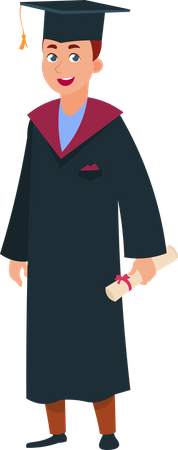 Estudante Graduado  Ilustração
