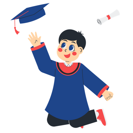 Estudantes de pós-graduação universitária  Ilustração