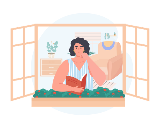 Libro de lectura de estudiante  Ilustración