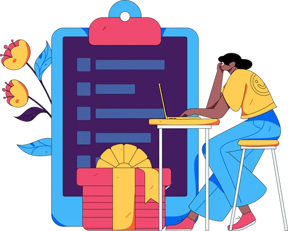 Estudio de clientes  Illustration
