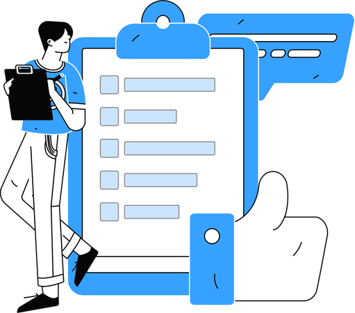 Estudio de clientes  Illustration