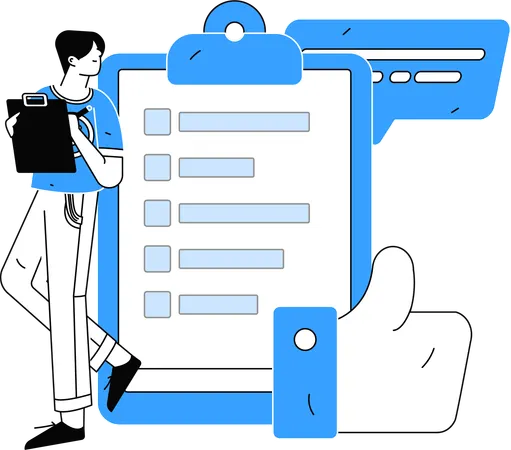 Estudio de clientes  Illustration