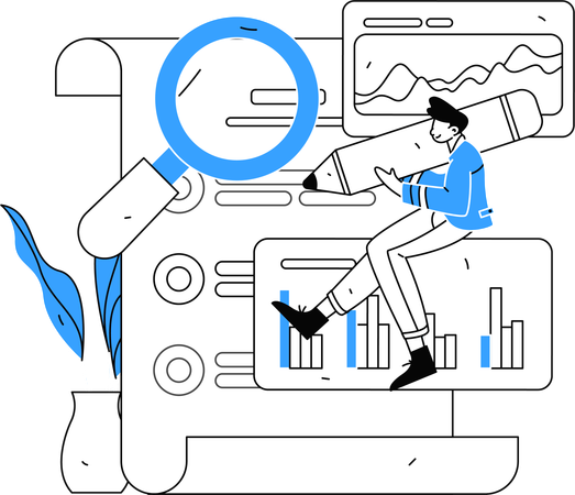 Estudio de clientes  Illustration