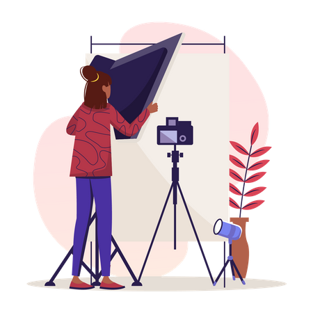 Estudio fotográfico  Ilustración