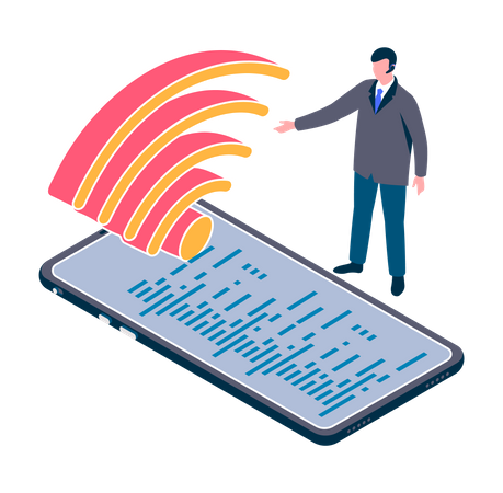 Estudando on-line  Ilustração