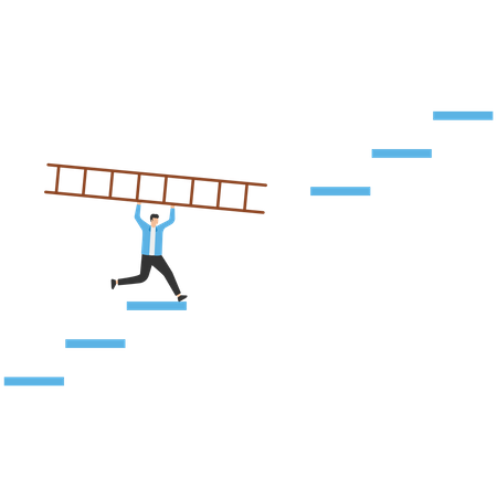 Étape pour développer l'entreprise  Illustration