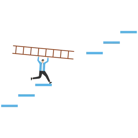 Étape pour développer l'entreprise  Illustration