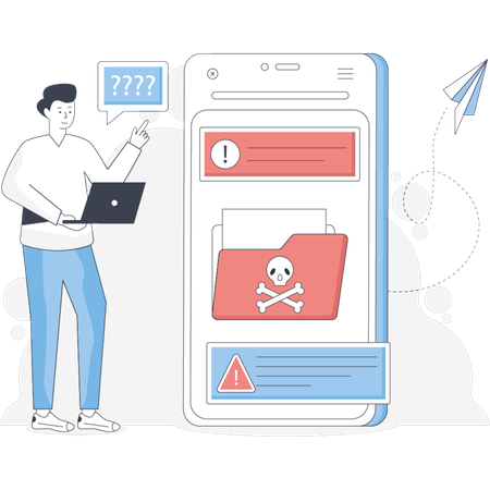Étapes pour protéger les données contre les attaques de phishing, avec des conseils et des repères visuels pour la sécurité en ligne  Illustration