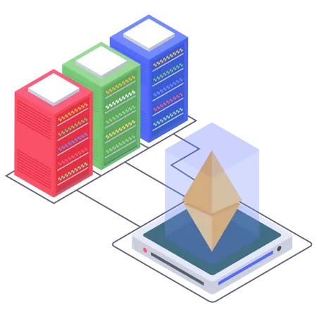 Ethereum Server connection Illustration