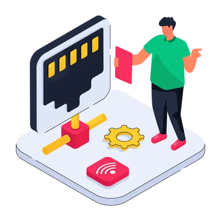 Ethernet Network  Illustration