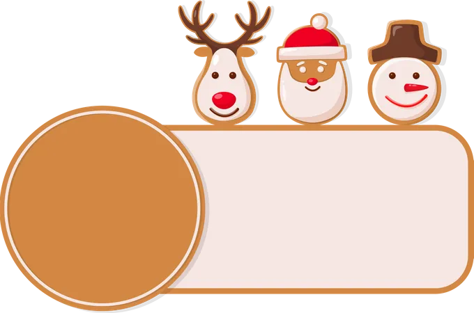 Etiqueta de Natal em produtos  Ilustração