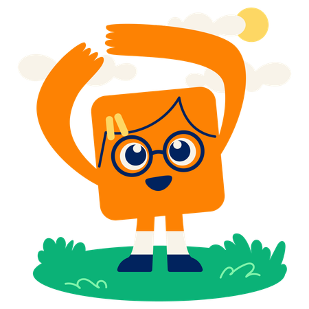 Étirements du matin Illustration