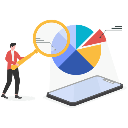 Étude de cas commerciale ou étude de marché pour analyser un prototype de produit  Illustration