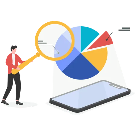Étude de cas commerciale ou étude de marché pour analyser un prototype de produit  Illustration