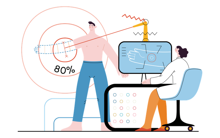 Etude scientifique régénératrice pour la régénération des mains  Illustration