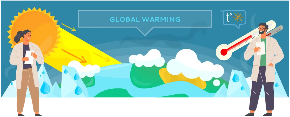 Étude sur les températures mondiales  Illustration