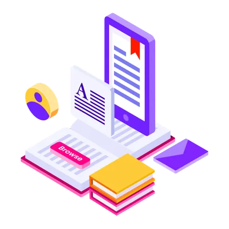 Étude en ligne  Illustration