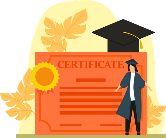 Étudiant diplômé  Illustration