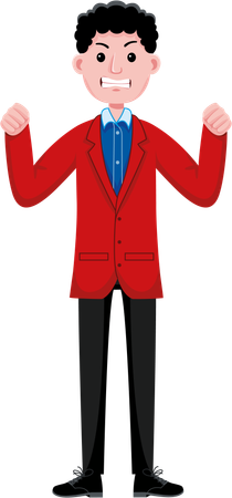 Étudiant en colère  Illustration
