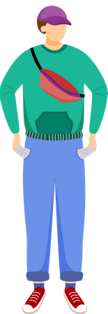 Étudiant sans argent de poche  Illustration