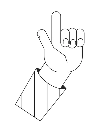 Eureka hand gesture  Illustration