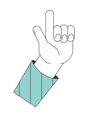 Eureka hand gesture  Illustration